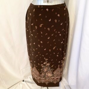 Karen Scott Maxi Skirt L